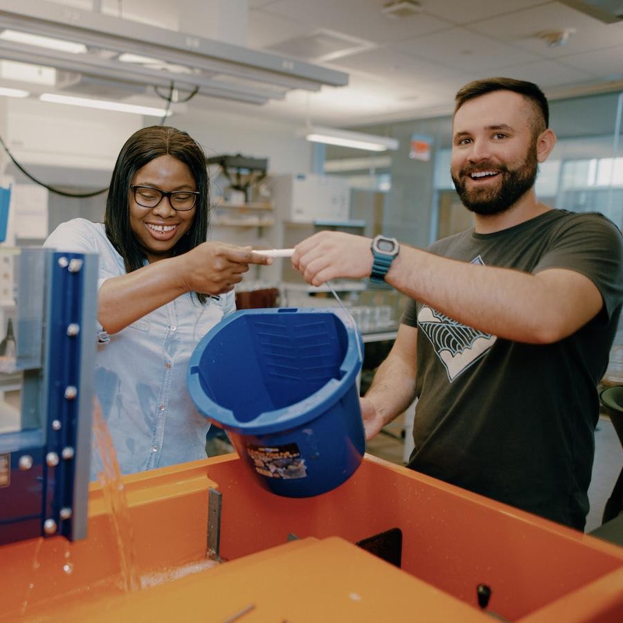 Collaboration in the water lab